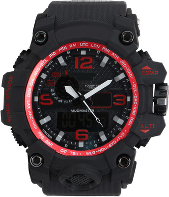 GT Gala Time Waterproof Sports Digital & Analog Dual Time Black Strap Red Dial Watch - For Men
GT Gala Time Waterproof Sports Digital & Analog Dual Time Black Strap Red Dial Watch - For Men