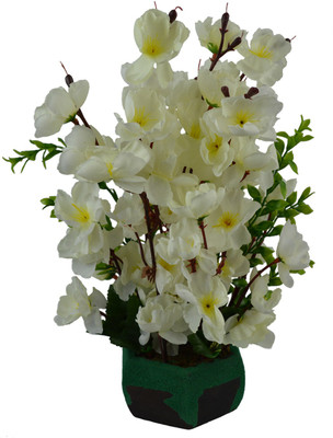 Fancymart Artificial Cherry Blossom Flowers (size 12 inchs/ 30 cms) With Wood Pot - AF-1340 White Wild Flower Artificial Flower with Pot(11.81 inch, Pack of 1)
Fancymart Artificial Cherry Blossom Flowers (size 12 inchs/ 30 cms) With Wood Pot - AF-1340 White Wild Flower Artificial Flower with Pot(11.81 inch, Pack of 1)