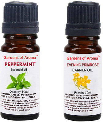 Gardens Of Aroma Peppermint Essential Oil And Evening primrose Carrier Oil(20 ml)
Gardens Of Aroma Peppermint Essential Oil And Evening primrose Carrier Oil(20 ml)