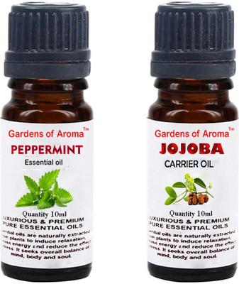 Gardens Of Aroma Peppermint Essential Oil And Jojoba Carrier Oil(20 ml)