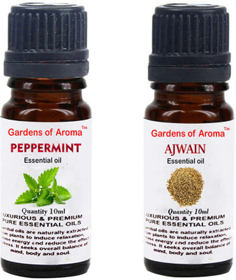 Gardens Of Aroma Peppermint Essential Oil And Ajwain Essential Oil(20 ml)