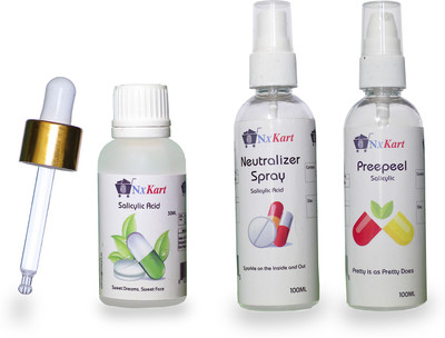 NxKart Salicylic Acid, Pre Peel, and Neutralizer Spary(300 g)
NxKart Salicylic Acid, Pre Peel, and Neutralizer Spary(300 g)