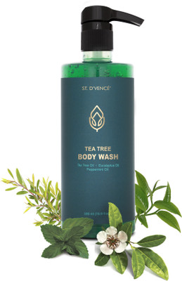 ST. D'VENCÉ Bath & Body Wash- Pure & Natural Antifungal Tea Tree Oil, Eucalyptus Oil and Peppermint Oil Antibacterial Soap(500 ml)
ST. D'VENCÉ Bath & Body Wash- Pure & Natural Antifungal Tea Tree Oil, Eucalyptus Oil and Peppermint Oil Antibacterial Soap(500 ml)