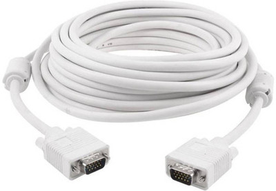 ShopyBucket 20Meter High Defination Full Copper 15 pin Male to Male VGA Cable (White) VGA Cable(Compatible with Computer, Projector, White)
ShopyBucket 20Meter High Defination Full Copper 15 pin Male to Male VGA Cable (White) VGA Cable(Compatible with Computer, Projector, White)