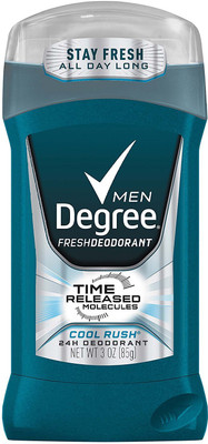 Degree Deodorant for Men, Cool Rush, 3 Ounce Deodorant Spray - For Men & Women(85 g)
Degree Deodorant for Men, Cool Rush, 3 Ounce Deodorant Spray - For Men & Women(85 g)