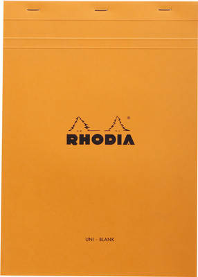 Rhodia A4 Note Pad(18000C Basics Orange Stapled Blank Notepad - No.18 - A4 - 297 mm x 210 mm, Orange)
Rhodia A4 Note Pad(18000C Basics Orange Stapled Blank Notepad - No.18 - A4 - 297 mm x 210 mm, Orange)