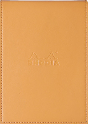 Rhodia A6 Note Pad(218138C Boutique ePURE Orange Stapled Line Ruled Notepad with Leatherette Cover 158 mm x 115 mm (With Notepad of A6 - 148 mm x 105 mm), Orange)
Rhodia A6 Note Pad(218138C Boutique ePURE Orange Stapled Line Ruled Notepad with Leatherette Cover 158 mm x 115 mm (With Notepad of A6 - 148 mm x 105 mm), Orange)