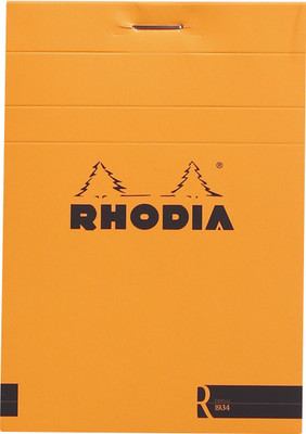 Rhodia Pocket-size Note Pad(122007C Orange R Stapled Blank Notepad - No. 12 - 120 mm x 85 mm, Orange)
Rhodia Pocket-size Note Pad(122007C Orange R Stapled Blank Notepad - No. 12 - 120 mm x 85 mm, Orange)