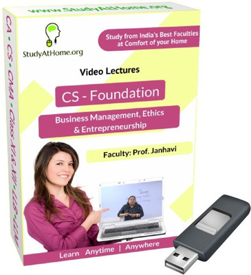 StudyAtHome.org CS Foundation - Business Management, Ethics & Entrepreneurship Video Lectures(Pendrive)
StudyAtHome.org CS Foundation - Business Management, Ethics & Entrepreneurship Video Lectures(Pendrive)