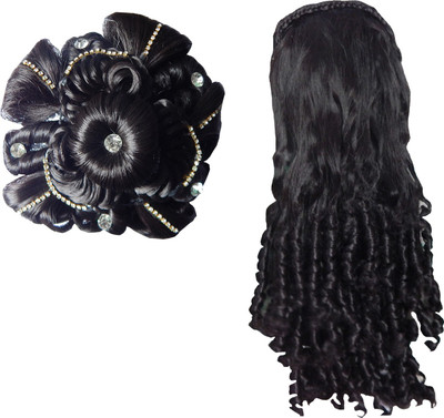 RZ World ArtificialhairB22 Hair Accessory Set(Black)