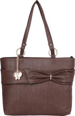Butterflies Hand-held Bag(Brown)