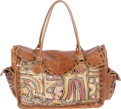 jaipurtextilehub Shoulder Bag(Brown)