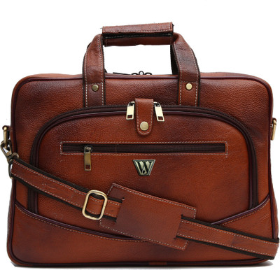 jild world 13 inch Laptop Messenger Bag(Brown)