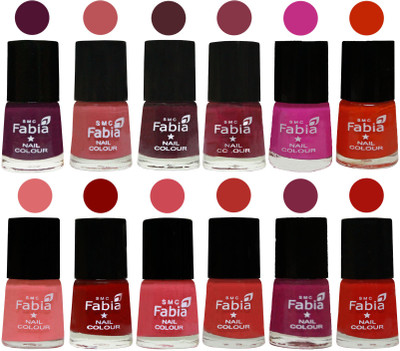 Fabia Exclusive Nail Polish Set of 12 pcs. Boysenberry-Peach-Wine-Wine Red-Pink Pink-Fire Orange-Baby Pink-Bold Red-Strawberry-Candy Orange-Dark Magenta-Reddish Red(Pack of 12)
Fabia Exclusive Nail Polish Set of 12 pcs. Boysenberry-Peach-Wine-Wine Red-Pink Pink-Fire Orange-Baby Pink-Bold Red-Strawberry-Candy Orange-Dark Magenta-Reddish Red(Pack of 12)