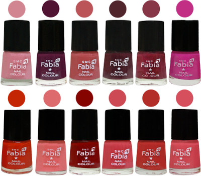 Fabia Exclusive Nail Polish Set of 12 pcs. Rose-Boysenberry-Peach-Wine-Wine Red-Pink Pink-Fire Orange-Baby Pink-Bold Red-Strawberry-Candy Orange-Punch Pink(Pack of 12)
Fabia Exclusive Nail Polish Set of 12 pcs. Rose-Boysenberry-Peach-Wine-Wine Red-Pink Pink-Fire Orange-Baby Pink-Bold Red-Strawberry-Candy Orange-Punch Pink(Pack of 12)