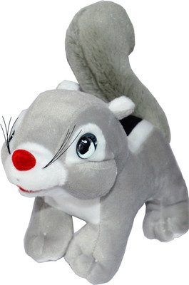 Shop4everything SQUIRREL with Bag X2 - 20 cm(Grey)
