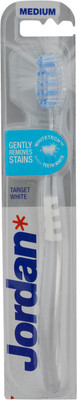 Jordan Target White Bristles Latest Design BPA Free Imported Brush gentle to Teeth & Gems. Made in Malaysia (Random Color) Pack of 1 Medium Toothbrush
Jordan Target White Bristles Latest Design BPA Free Imported Brush gentle to Teeth & Gems. Made in Malaysia (Random Color) Pack of 1 Medium Toothbrush