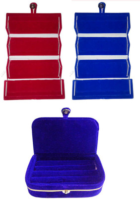Sarohi Combo of 3 velvet Vanity case Ring and Earring storage travelling Folder Box Vanity Box(Multicolor)
Sarohi Combo of 3 velvet Vanity case Ring and Earring storage travelling Folder Box Vanity Box(Multicolor)
