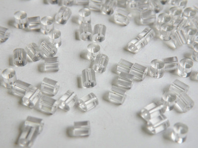 Sparkle 1000 Earnut Safety Sleeves Plain clear rubber for french hook or Fish hook earring backs 3x3mm
Sparkle 1000 Earnut Safety Sleeves Plain clear rubber for french hook or Fish hook earring backs 3x3mm