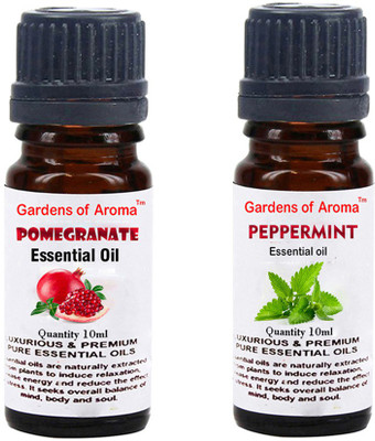 Gardens Of Aroma Pomegranate Essential Oil And Peppermint Essential Oil(20 ml)
Gardens Of Aroma Pomegranate Essential Oil And Peppermint Essential Oil(20 ml)