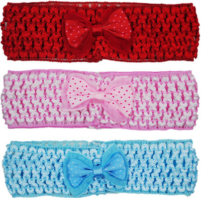 Netboys Crochet Cutwork Flower Baby Headband (Red, Pink, Blue ) 3 Pcs Set Hair Band(Multicolor)
Netboys Crochet Cutwork Flower Baby Headband (Red, Pink, Blue ) 3 Pcs Set Hair Band(Multicolor)