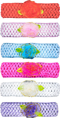 Netboys Crochet Cutwork Flower Baby Headband ( Peach, Pink, Blue, Pink, White, Purple ) 6 Pcs Set Hair Band(Multicolor)
Netboys Crochet Cutwork Flower Baby Headband ( Peach, Pink, Blue, Pink, White, Purple ) 6 Pcs Set Hair Band(Multicolor)