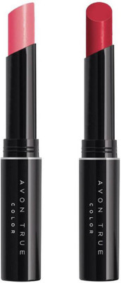 Avon Anew Avon Lip Stylo Lipstick - set of 2(forever pink-frisky red)