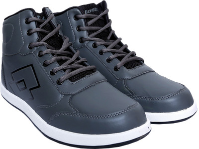 Lotto LOGO PLUS HI III Sneakers For Men(Grey, 222