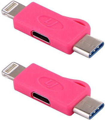 OLECTRA Set Of 2 Micro Usb To Lightning 8 Pin And Type C Convertor 3 In 1 Charging Adapter USB Cable (Pink) USB Adapter(Pink)
OLECTRA Set Of 2 Micro Usb To Lightning 8 Pin And Type C Convertor 3 In 1 Charging Adapter USB Cable (Pink) USB Adapter(Pink)
