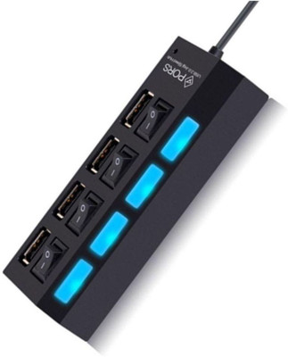 White Panther 4 Port USB 2.0 Splitter With Switch and Light High Speed USB Hub(black)
White Panther 4 Port USB 2.0 Splitter With Switch and Light High Speed USB Hub(black)