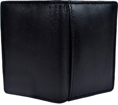 SHAR Men Black Genuine Leather Card Holder(12 Card Slots)