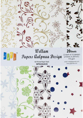 JAGS A4 Craft Papers Vellum Aalpnaa Design - (CPPS52) - 10 Pattern Designs 20 Sheets
JAGS A4 Craft Papers Vellum Aalpnaa Design - (CPPS52) - 10 Pattern Designs 20 Sheets