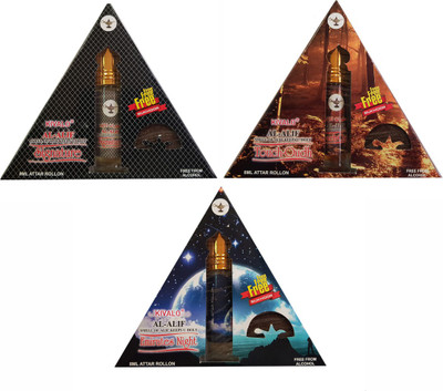 Kivalo Ⓡ Pure Original Signature, Touch-Oudh & Emirates Night Roll On Attar Pack of 3 x 8 ml with Free 3 x 10 g Bukhoor Coin Floral Attar(Musk)
Kivalo Ⓡ Pure Original Signature, Touch-Oudh & Emirates Night Roll On Attar Pack of 3 x 8 ml with Free 3 x 10 g Bukhoor Coin Floral Attar(Musk)
