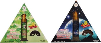 Kivalo Ⓡ Pure Original Marhab & Emirates Night Roll On Attar Pack of 2 x 8 ml with Free 2 x 10 g Bukhoor Coin Floral Attar(Musk)
Kivalo Ⓡ Pure Original Marhab & Emirates Night Roll On Attar Pack of 2 x 8 ml with Free 2 x 10 g Bukhoor Coin Floral Attar(Musk)
