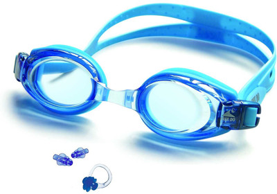 FACTO POWER BLUE COLOR GOGGLES WITH EAR & NOSE PLUG Swimming Kit