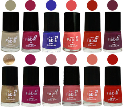 Fabia Matte Nail Polish Exclusive Combo Tan, Cherry Blossom, Shock Blue, Salmon, Shock Orange Red, Mulberry, Golden, Raspberry, Lip, Bazooka Joe, Light Peach, Reddish Red(Pack of 12)
Fabia Matte Nail Polish Exclusive Combo Tan, Cherry Blossom, Shock Blue, Salmon, Shock Orange Red, Mulberry, Golden, Raspberry, Lip, Bazooka Joe, Light Peach, Reddish Red(Pack of 12)