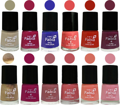 Fabia Matte Nail Polish Exclusive Combo Tan, Cherry Blossom, Shock Blue, Salmon, Shock Orange Red, Mulberry, Golden, Raspberry, Lip, Bazooka Joe, Light Peach, Rose(Pack of 12)
Fabia Matte Nail Polish Exclusive Combo Tan, Cherry Blossom, Shock Blue, Salmon, Shock Orange Red, Mulberry, Golden, Raspberry, Lip, Bazooka Joe, Light Peach, Rose(Pack of 12)