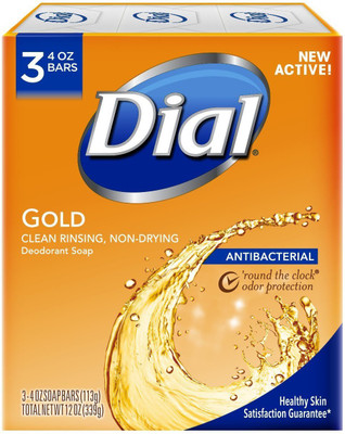 Dial Gold Antibacterial Deodorant Soap(339 g, Pack of 3)