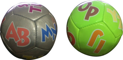 Rebel Sports RBSFB08 Football - Size: 2(Pack of 2, Grey, Green), Multi o8