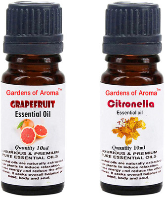 Gardens Of Aroma Grapefruit Essential Oil And Citronella Essential Oil(20 ml)