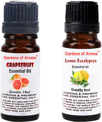 Gardens Of Aroma Grapefruit Essential Oil And Lemon eucalyptus Essential Oil(20 ml)
Gardens Of Aroma Grapefruit Essential Oil And Lemon eucalyptus Essential Oil(20 ml)