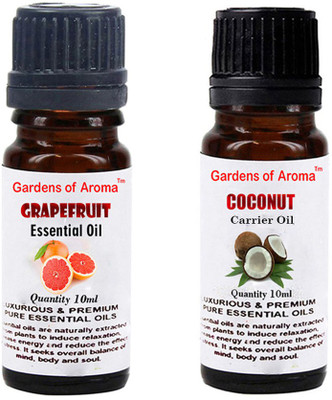Gardens Of Aroma Grapefruit Essential Oil And Coconut Carrier Oil(20 ml)