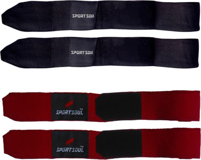 SportSoul 108 Inches Stretchable (Pack of 2 Pairs) Black & Maroon Black, Multicolor Boxing Hand Wrap(Black, Multicolor, 108 inch), Black;multi color
SportSoul 108 Inches Stretchable (Pack of 2 Pairs) Black & Maroon Black, Multicolor Boxing Hand Wrap(Black, Multicolor, 108 inch), Black;multi color