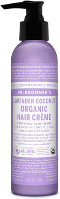 Dr. Bronner's Lavender & Coconut Hair Conditioner & Styling Creme, 6 fl oz Cream(177 ml)
Dr. Bronner's Lavender & Coconut Hair Conditioner & Styling Creme, 6 fl oz Cream(177 ml)