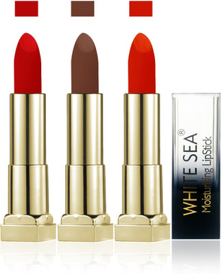 White sea cosmetics makeup lady kiss proff velvet matte lipstick set of 3 lip color(red brown orange, 15 g)
White sea cosmetics makeup lady kiss proff velvet matte lipstick set of 3 lip color(red brown orange, 15 g)