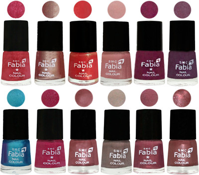 Fabia Nail Polish Pack of 12(6 Ml Each) Professional Serious Nail Polish Shock Pink Light-Light Nude-Red Orange-Shrimp Pastell-Cherry Blossom-Light Jam-Denim-Hot Magenta-Lip-Light Beige-Dusty Pink-Dark Red Chrome(Pack of 12)
Fabia Nail Polish Pack of 12(6 Ml Each) Professional Serious Nail Polish Shock Pink Light-Light Nude-Red Orange-Shrimp Pastell-Cherry Blossom-Light Jam-Denim-Hot Magenta-Lip-Light Beige-Dusty Pink-Dark Red Chrome(Pack of 12)