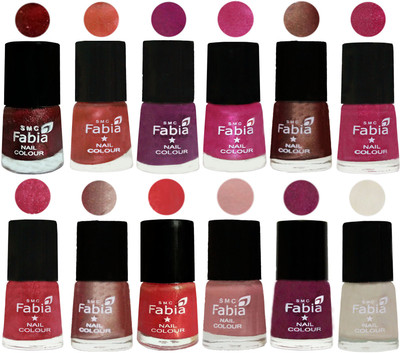 Fabia Nail Polish Pack of 12(6 Ml Each) Professional Serious Nail Polish Brick Red-Dark Peach-Shock Pink-Pink-Light Coffee-Magenta-Shock Pink Light-Light Nude-Red Orange-Shrimp Pastell-Cherry Blossom-Light Cream(Pack of 12)
Fabia Nail Polish Pack of 12(6 Ml Each) Professional Serious Nail Polish Brick Red-Dark Peach-Shock Pink-Pink-Light Coffee-Magenta-Shock Pink Light-Light Nude-Red Orange-Shrimp Pastell-Cherry Blossom-Light Cream(Pack of 12)