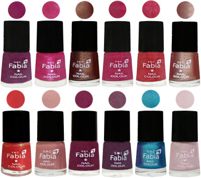 Fabia Nail Polish Pack of 12(6 Ml Each) Professional Serious Nail Polish Shock Pink-Pink-Light Coffee-Magenta-Shock Pink Light-Light Nude-Red Orange-Shrimp Pastell-Cherry Blossom-Light Jam-Denim-Lychee(Pack of 12)
Fabia Nail Polish Pack of 12(6 Ml Each) Professional Serious Nail Polish Shock Pink-Pink-Light Coffee-Magenta-Shock Pink Light-Light Nude-Red Orange-Shrimp Pastell-Cherry Blossom-Light Jam-Denim-Lychee(Pack of 12)