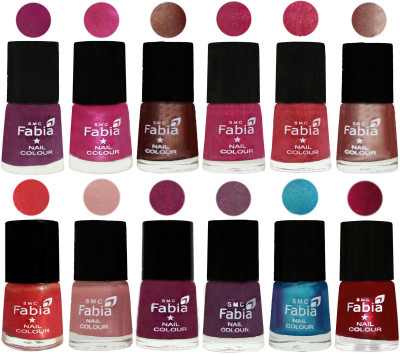 Fabia Nail Polish Pack of 12(6 Ml Each) Professional Serious Nail Polish Shock Pink-Pink-Light Coffee-Magenta-Shock Pink Light-Light Nude-Red Orange-Shrimp Pastell-Cherry Blossom-Light Jam-Denim-Dark Magenta(Pack of 12)
Fabia Nail Polish Pack of 12(6 Ml Each) Professional Serious Nail Polish Shock Pink-Pink-Light Coffee-Magenta-Shock Pink Light-Light Nude-Red Orange-Shrimp Pastell-Cherry Blossom-Light Jam-Denim-Dark Magenta(Pack of 12)