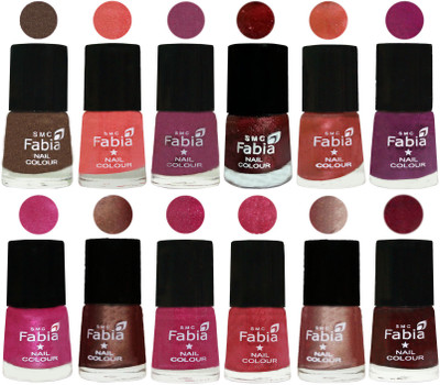 Fabia Nail Polish Pack of 12(6 Ml Each) Professional Serious Nail Polish Everglade-Light Peach-Dark Cherry Blossom-Brick Red-Dark Peach-Shock Pink-Pink-Light Coffee-Magenta-Shock Pink Light-Light Nude-Royal Red(Pack of 12)
Fabia Nail Polish Pack of 12(6 Ml Each) Professional Serious Nail Polish Everglade-Light Peach-Dark Cherry Blossom-Brick Red-Dark Peach-Shock Pink-Pink-Light Coffee-Magenta-Shock Pink Light-Light Nude-Royal Red(Pack of 12)